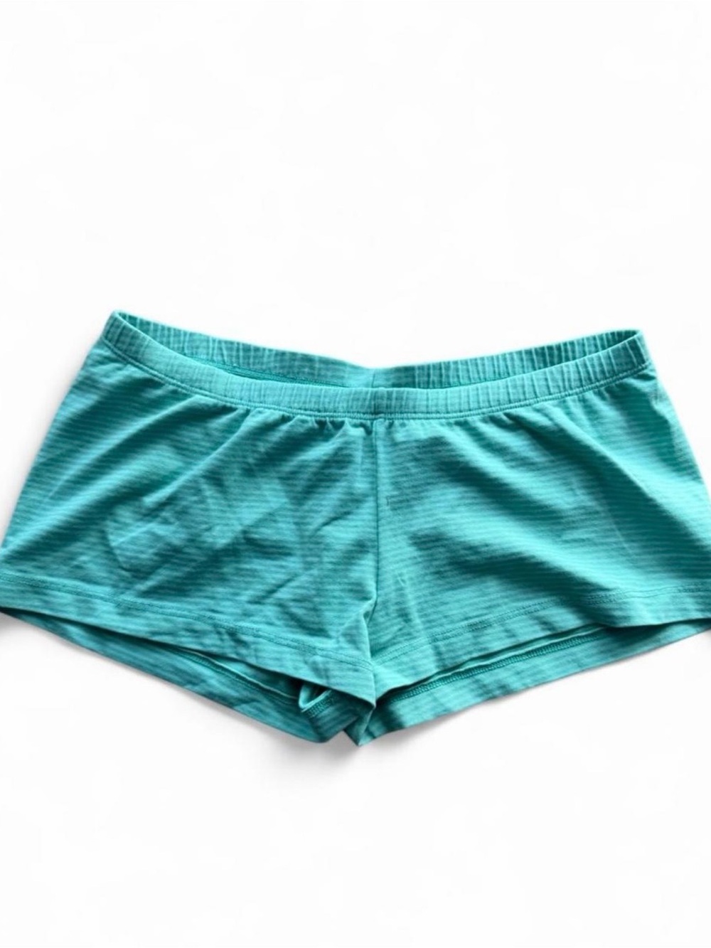 Brandy Melville Teal Striped Boxer Shorts